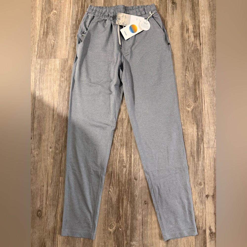 Men's Vuori Ponto Performance Gray Pant size small NWT